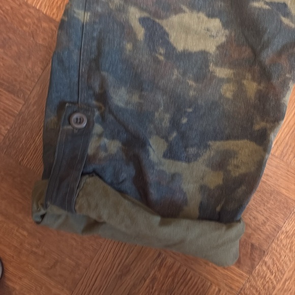 NWT free people camo relaxed chino pants - Picture 7 of 7